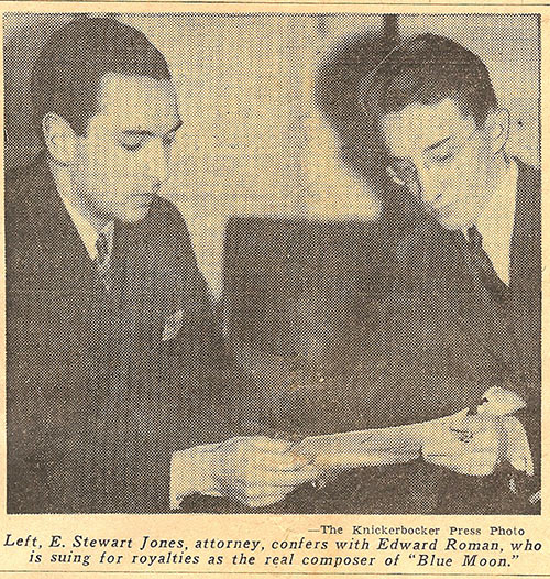 E, Stewart Jones With Edward Roman in 1936